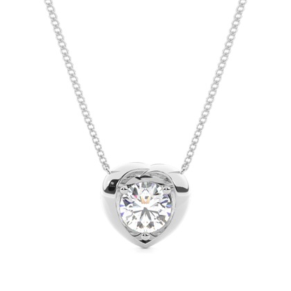 3 Prong Setting Classic Solitaire Pendant