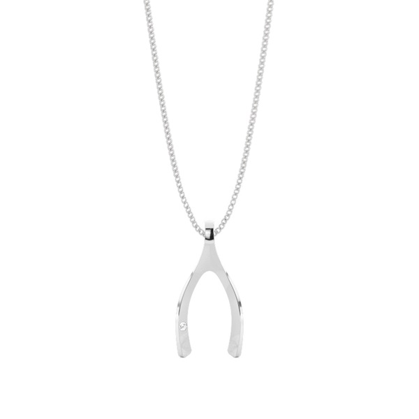 4 Prong Setting Round Diamond Delicate Pendant