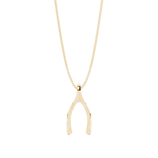 4 Prong Setting Round Diamond Delicate Pendant
