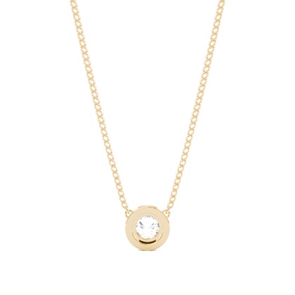 Yellow Gold Solitaire Pendants