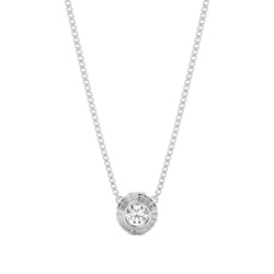 Full Bezel Setting Round Diamond Classic Solitaire Pendant