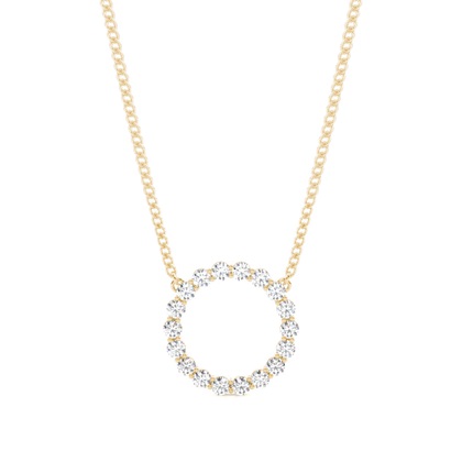 Yellow Gold Diamond Pendants & Necklaces