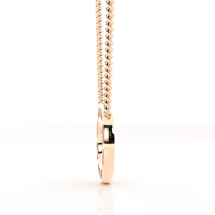 Diamant Kreis Anhänger in einer Krappenfassung