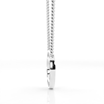 Diamant Kreis Anhänger in einer Krappenfassung