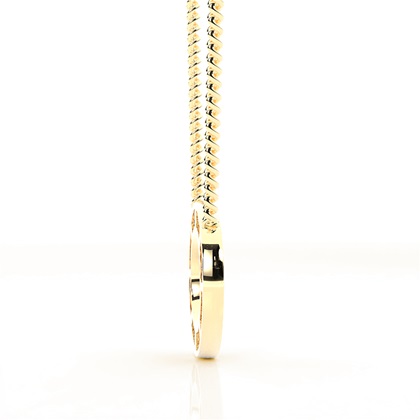 Diamant Kreis Anhänger in einer Krappenfassung