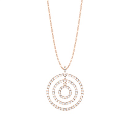 Rose Gold Diamond Pendants & Necklaces
