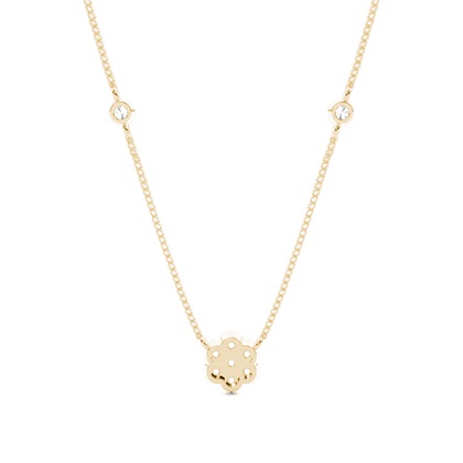 Yellow Gold Delicate Diamond Pendants