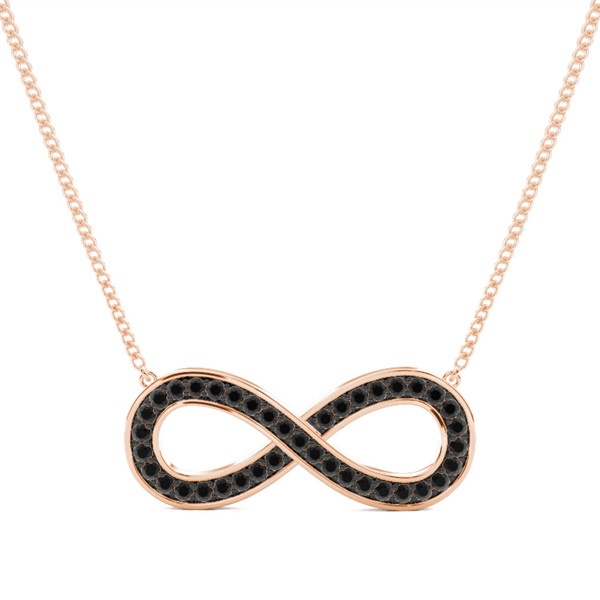 Pave Setting Round Black Diamond Designer Pendant