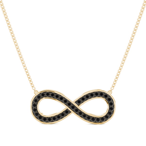 Pave Setting Round Black Diamond Designer Pendant
