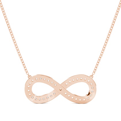 Diamant Kreis Anhänger in einer Pavefassung