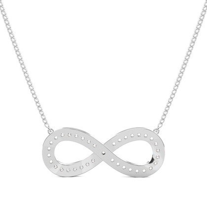 Diamant Kreis Anhänger in einer Pavefassung