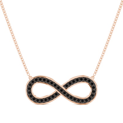 Pave Setting Round Black Diamond Designer Pendant