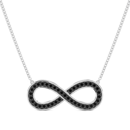 Pave Setting Round Black Diamond Designer Pendant