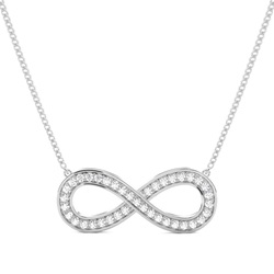 Diamant Kreis Anhänger in einer Pavefassung