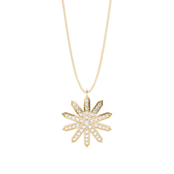 Pave Setting Round Diamond Designer Pendant