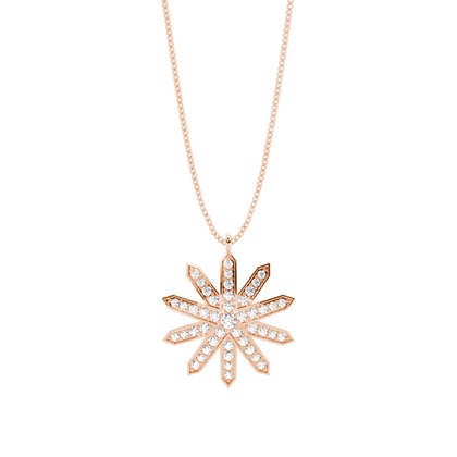 Pave Setting Round Diamond Designer Pendant