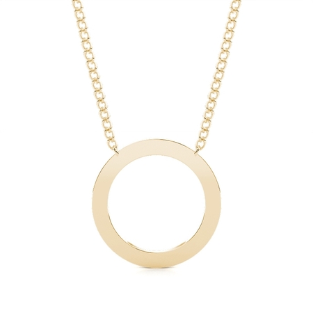 Gelbgold Diamant Anhänger Halsketten