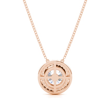 Rose Gold Moissanite Pendants