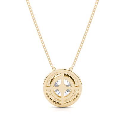 Yellow Gold Moissanite Pendants