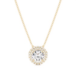 4 Prong Setting Cluster Pendant