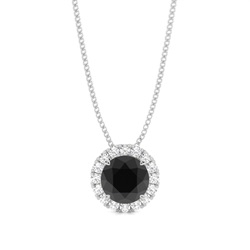 Halo-hanger met 4 pinnen en Zwarte Diamanten
