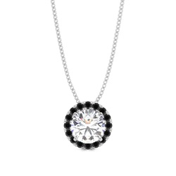 Halo hanger met 4 pinnen en Zwarte Diamanten