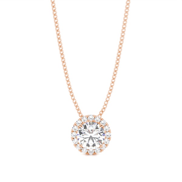 4 Prong Setting Halo Pendant