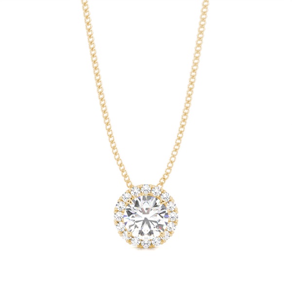 4 Prong Setting Halo Pendant
