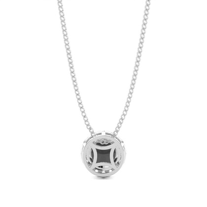 4-Krappen-Anhänger mit schwarzem Diamant-Halo