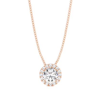 Rose Gold Diamond Pendants & Necklaces