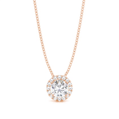 4 Prong Setting Moissanite Cluster Pendant