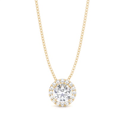 4 Prong Setting Moissanite Cluster Pendant