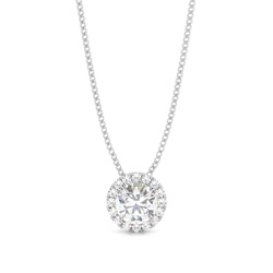 4 Prong Setting Moissanite Cluster Pendant