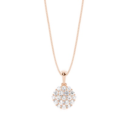 Rose Gold Diamond Pendants & Necklaces