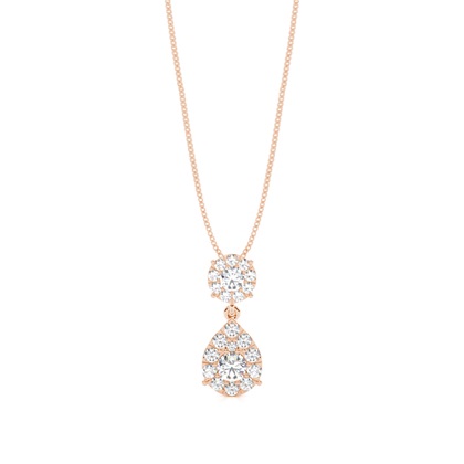 Rose Gold Diamond Pendants & Necklaces