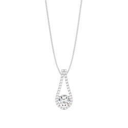 Runder Diamant Designer Anhanger in einer Krappenfassung
