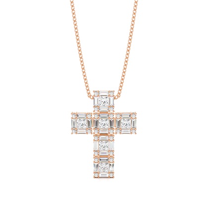 Rose Gold Diamond Pendants & Necklaces