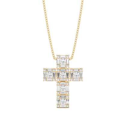 Yellow Gold Diamond Pendants & Necklaces
