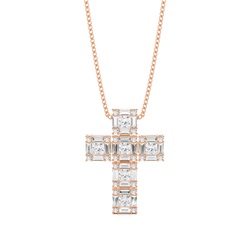 4 Prong Setting Cross Pendant