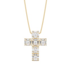 4 Prong Setting Cross Pendant