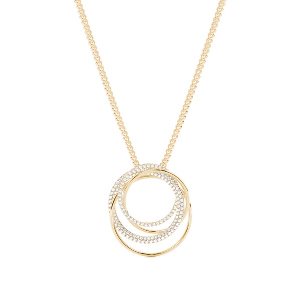 Prong Setting Round Diamond Designer Pendant