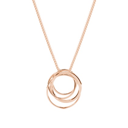 Diamant Kreis Anhänger in einer Krappenfassung