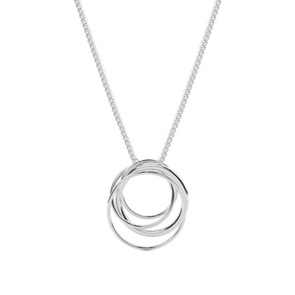 Diamant Kreis Anhänger in einer Krappenfassung