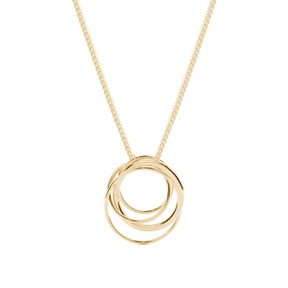 Diamant Kreis Anhänger in einer Krappenfassung