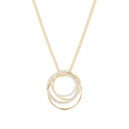 Prong Setting Round Diamond Designer Pendant