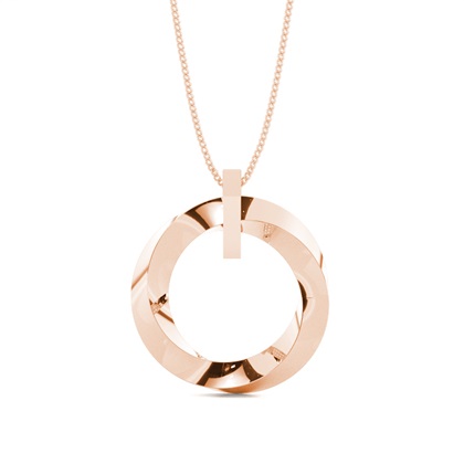 Kreuz Anhänger in einer Pavefassung