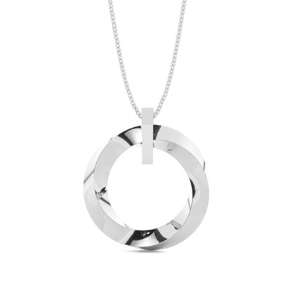 Kreuz Anhänger in einer Pavefassung