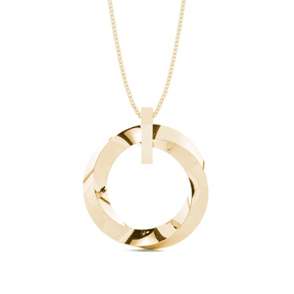 Kreuz Anhänger in einer Pavefassung