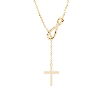 Kreuz Anhänger in einer Pavefassung