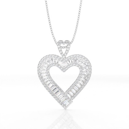 Baguette Diamond Pendants